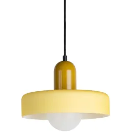 Lampe suspendue en verre Opaco Grato