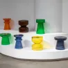 Table d'appoint en verre coloré Simpleza