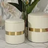 Pouf avec rangement intégré Sheffild (Lot de 2)