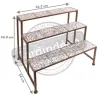 Etagère en céramique et fer forgé