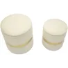 Pouf avec rangement intégré Sheffild (Lot de 2)