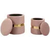 Pouf avec rangement intégré Sheffild (Lot de 2)