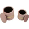 Pouf avec rangement intégré Sheffild (Lot de 2)