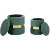 Pouf avec rangement intégré Sheffild (Lot de 2)