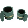 Pouf avec rangement intégré Sheffild (Lot de 2)