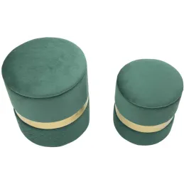 Pouf avec rangement intégré Sheffild (Lot de 2)