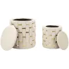 Pouf avec rangement intégré Shanty (Lot de 2)