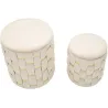 Pouf avec rangement intégré Shanty (Lot de 2)