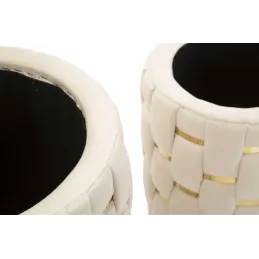 Pouf avec rangement intégré Shanty (Lot de 2)