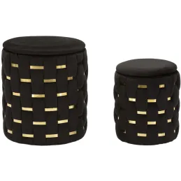 Pouf avec rangement intégré Shanty (Lot de 2)