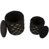 Pouf avec rangement intégré Shanty (Lot de 2)