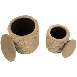 Pouf avec rangement intégré Shanty (Lot de 2)
