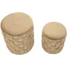 Pouf avec rangement intégré Shanty (Lot de 2)