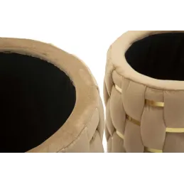 Pouf avec rangement intégré Shanty (Lot de 2)