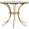 Table de repas en métal et verre Shanty 100 x 80 cm