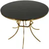 Table de repas en métal et verre Shanty 100 x 80 cm