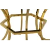 Table de repas en métal et verre Shanty 100 x 80 cm