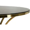 Table de repas en métal et verre Shanty 100 x 80 cm