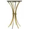Table de bar en métal et verre Shanty 60 x 108 cm