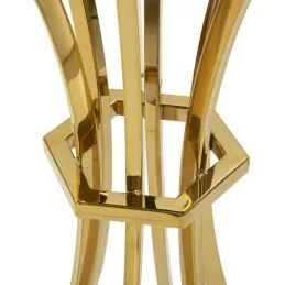 Table de bar en métal et verre Shanty 60 x 108 cm