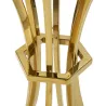 Table de bar en métal et verre Shanty 60 x 108 cm