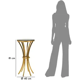 Sellette en métal et verre Shanty