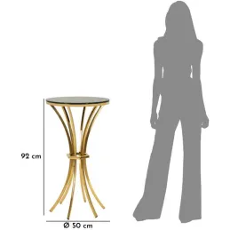 Sellette en métal et verre Shanty