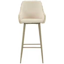 Fauteuil de bar en tissu et métal Alaska (Lot de 2)
