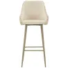 Fauteuil de bar en tissu et métal Alaska (Lot de 2)