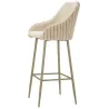 Fauteuil de bar en tissu et métal Alaska (Lot de 2)