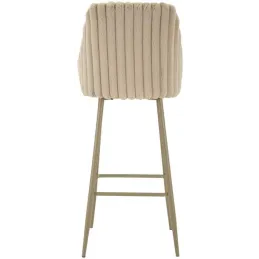 Fauteuil de bar en tissu et métal Alaska (Lot de 2)