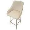 Fauteuil de bar en tissu et métal Alaska (Lot de 2)