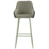 Fauteuil de bar en tissu et métal Alaska (Lot de 2)