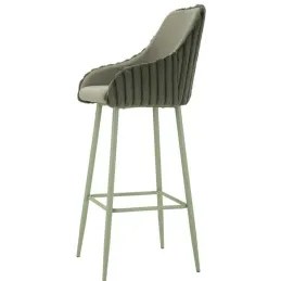 Fauteuil de bar en tissu et métal Alaska (Lot de 2)