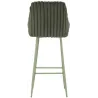 Fauteuil de bar en tissu et métal Alaska (Lot de 2)