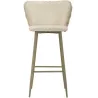 Chaise de bar en tissu et métal Alaska (Lot de 2)