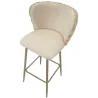 Chaise de bar en tissu et métal Alaska (Lot de 2)