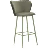 Chaise de bar en tissu et métal Alaska (Lot de 2)