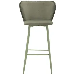 Chaise de bar en tissu et métal Alaska (Lot de 2)