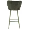 Chaise de bar en tissu et métal Alaska (Lot de 2)