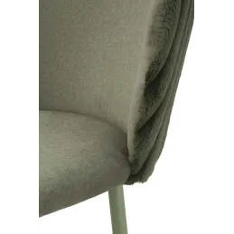 Chaise de bar en tissu et métal Alaska (Lot de 2)