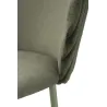 Chaise de bar en tissu et métal Alaska (Lot de 2)