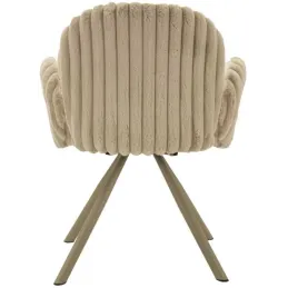 Fauteuil en tissu côtelé Stockholm (Lot de 2)