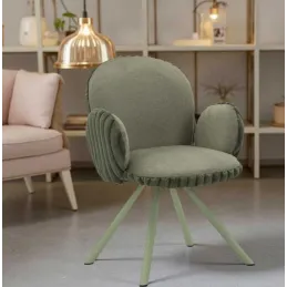 Fauteuil en tissu côtelé Stockholm (Lot de 2)