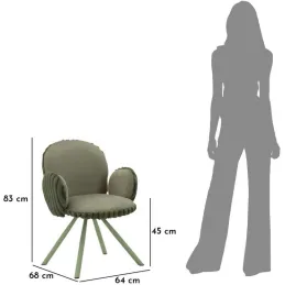 Fauteuil en tissu côtelé Stockholm (Lot de 2)