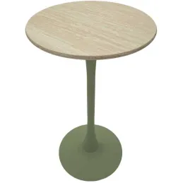 Table de bar en métal et MDF Alaska 60 x 106 cm