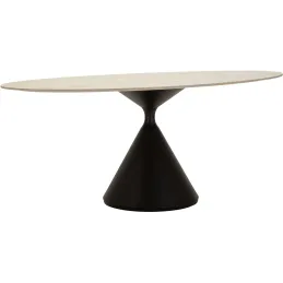 Table repas en métal et MDF Space 180 x 90 x 73 cm