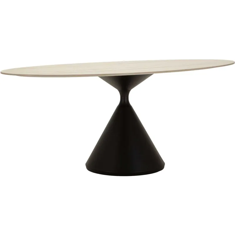 Table repas en métal et MDF Space 180 x 90 x 73 cm