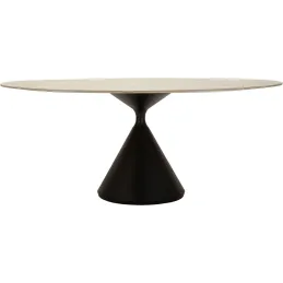 Table repas en métal et MDF Space 180 x 90 x 73 cm