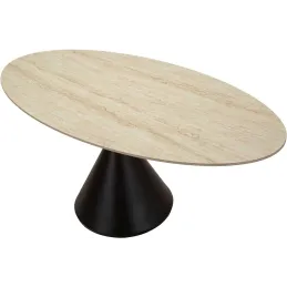 Table repas en métal et MDF Space 180 x 90 x 73 cm